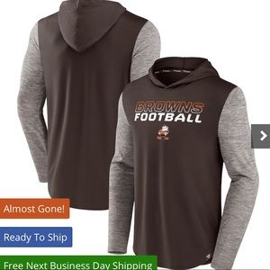 NWT Men's Cleveland Browns Fanatics Future Talent Pullover Hoodie